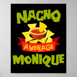 Affiche Cadeau de nom d'anniversaire drôle de monique moye