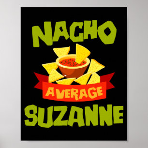 Affiche Cadeau de nom d'anniversaire drôle de Suzanne moye