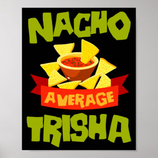 Affiche Cadeau de nom d'anniversaire drôle de trisha moyen