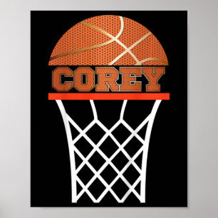 Affiche Cadeau de nom personnalisé Kids Sketll Corey 