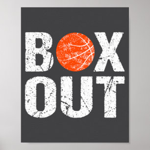 Affiche Cadeau de nouveauté disant Boîte de coach de baske
