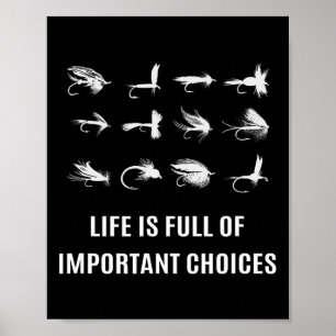Affiche Cadeau de pêche à la mouche pour pêcheur