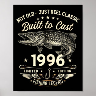 Affiche Cadeau de pêche pour homme 30e anniversaire Origin
