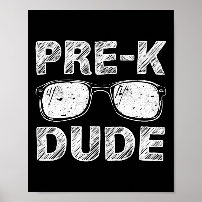 Affiche Cadeau de premier jour d'école maternelle pour gar (Devant)