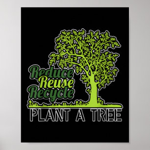Affiche Cadeau de protection des arbres environnementaux p