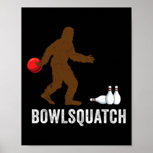 Affiche Cadeau de quille Bigfoot Sasquatch Cadeaux Quilleu