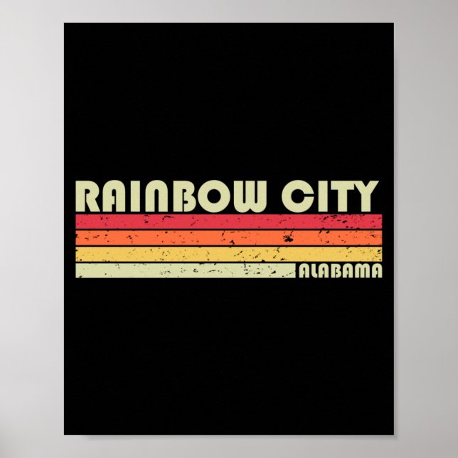 Affiche Cadeau de racines de maison de ville drôle de Rain (Devant)