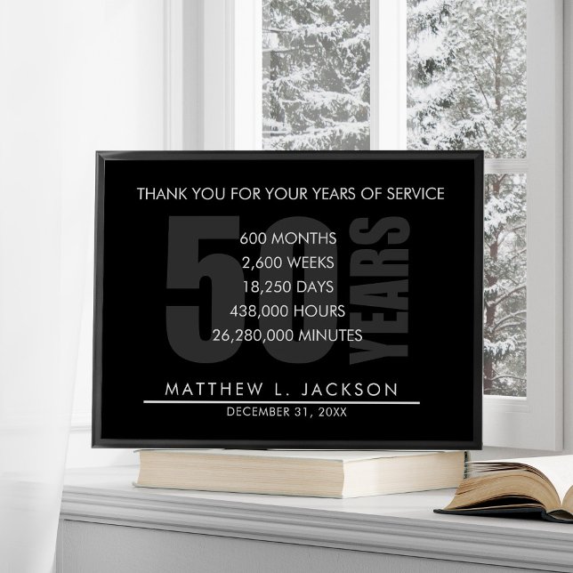 Affiche Cadeau de retraite ou d'amortissement salarié (Créateur téléchargé)