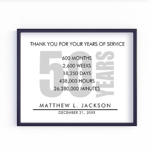 Affiche Cadeau de retraite ou d'amortissement salarié