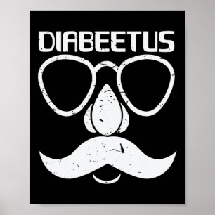 Affiche Cadeau de sensibilisation Diabeetus Beard Diabète