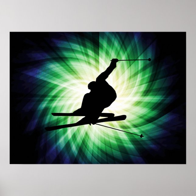 Affiche Cadeau de ski de neige (Devant)