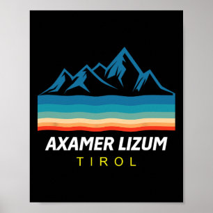 Affiche Cadeau de ski Tyrol Axamer Lizum Snowboard