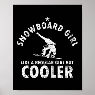 Affiche Cadeau De Snowboard Pour Fille Snowboard Winterspo