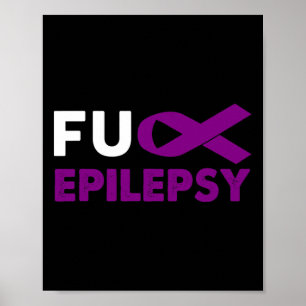 Affiche Cadeau de soutien et de sensibilisation à l'épilep