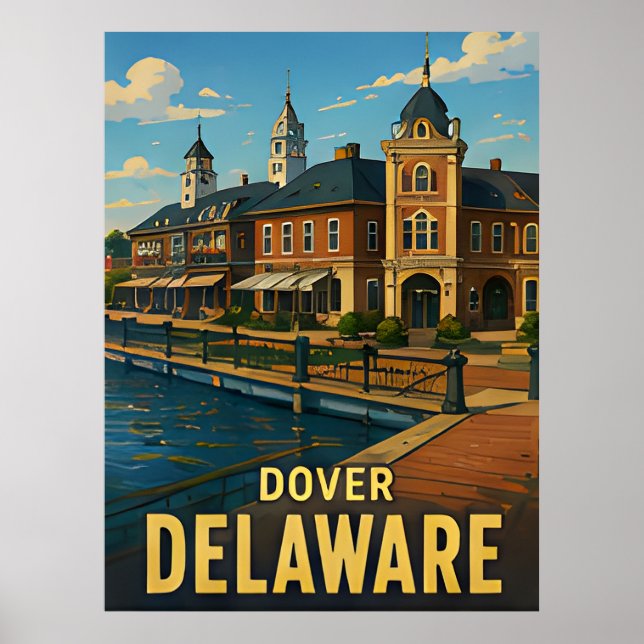 Affiche Cadeau de voyage à Dover Delaware (Devant)