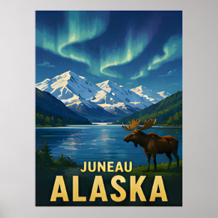Affiche Cadeau de voyage à Juneau Alaska