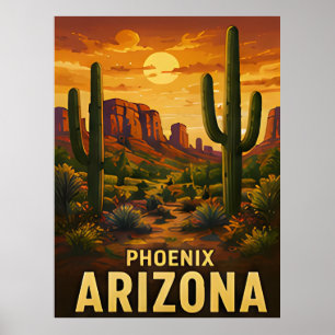 Affiche Cadeau de voyage à Phoenix Arizona