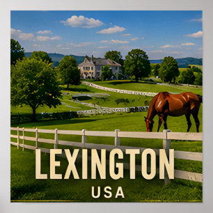 Affiche Cadeau de voyage dans le pays des chevaux de Lexin
