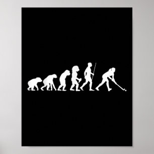 Affiche Cadeau d'évolution de hockey sur gazon Joueur de h