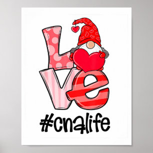 Affiche Cadeau drôle de Gnomies de la Saint-Valentin pour