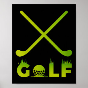 Affiche Cadeau drôle de golf pour femme pour mari golfeur