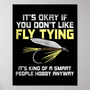 Affiche Cadeau drôle de pêche à la mouche
