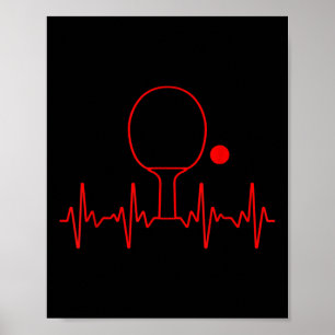 Affiche Cadeau drôle de ping pong pour hommes femmes Tenni