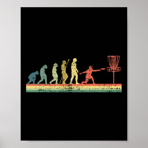 Affiche Cadeau drôle de sport de disque de golf