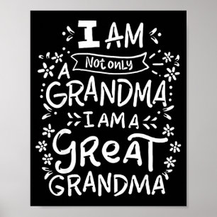 Affiche Cadeau drôle pour grand-mère fête des mères.