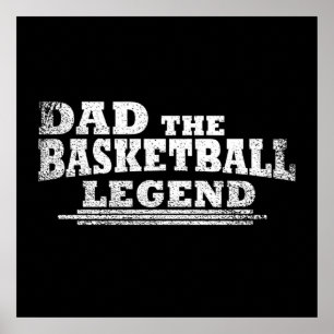 Affiche Cadeau drôle pour papa de basket