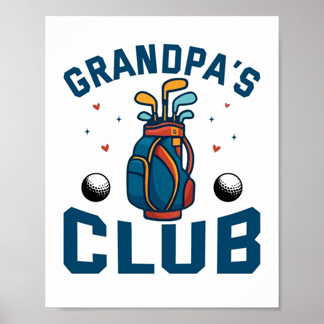 Affiche Cadeau du club de golf de grand-père (Devant)