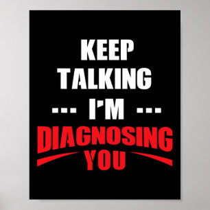 Affiche Cadeau du conseiller en santé mentale - Thérapeute