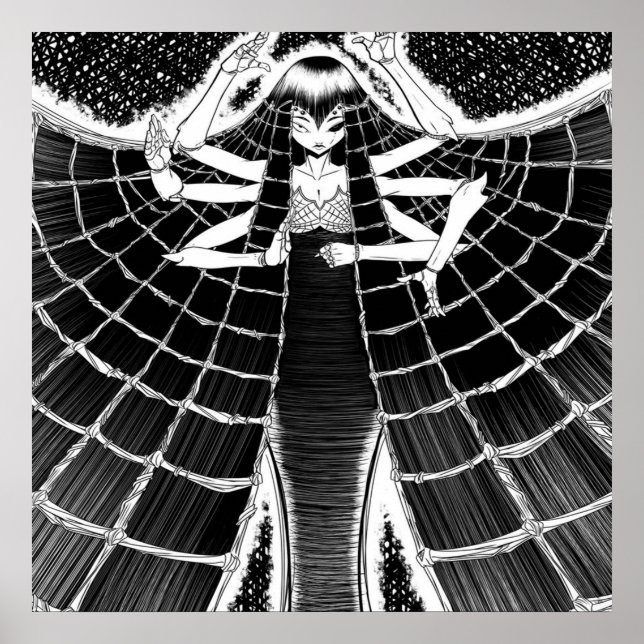 Affiche Cadeau du propriétaire de l'araignée | Graphique m (Devant)