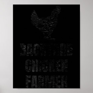 Affiche Cadeau en détresse pour éleveur de poulets de bass
