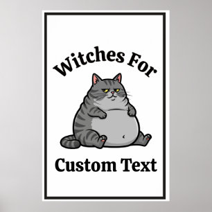 Affiche Cadeau féministe pour amateur de chat drôle person