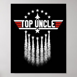 Affiche Cadeau fête des pères Oncle Cadeau De Niece Nephew