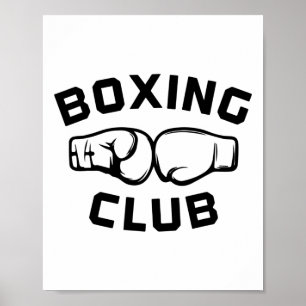 Affiche Cadeau graphique de club de boxe