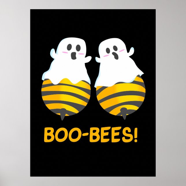 Affiche Cadeau Halloween | Boo Bees (Devant)