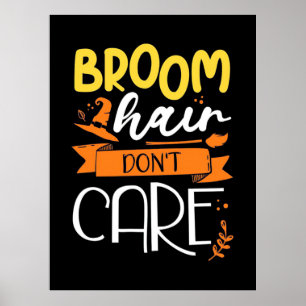 Affiche Cadeau Halloween Les Cheveux De Chambre Ne S'En