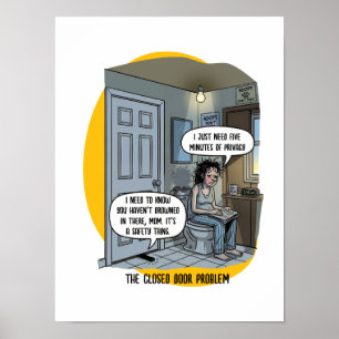 Affiche Cadeau humoristique pour maman de chat pour la sal