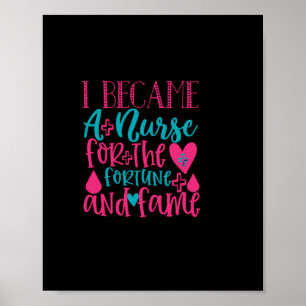 Affiche Cadeau infirmière   Devient Infirmière Pour La For