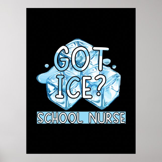 Affiche Cadeau infirmière | Infirmière de l'école de glace (Devant)