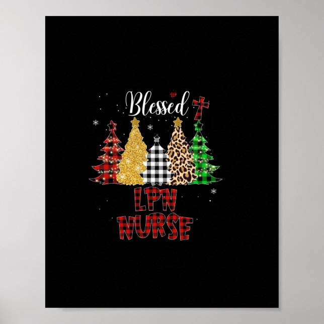 Affiche Cadeau infirmière | Infirmière du LPN bienheureuse (Devant)