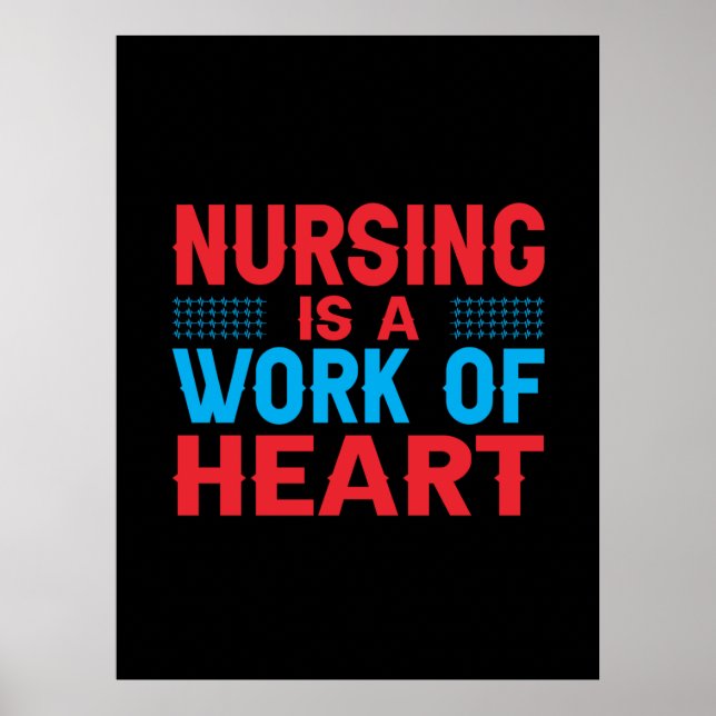 Affiche Cadeau infirmière | L'Infirmière Est Une Oeuvre De (Devant)