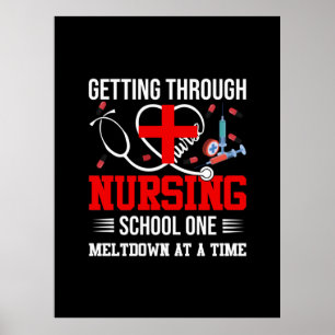 Affiche Cadeau infirmière   Passer par l'école de soins in