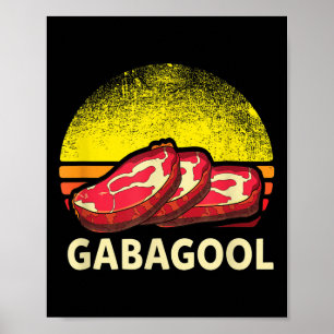 Affiche Cadeau Italien Gabagool Cacola Amoureux de Viande 