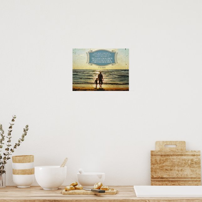 Affiche Cadeau le plus précieux que les parents puissent d (Cuisine)
