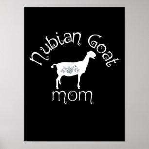 Affiche Cadeau maman chèvre Nubian