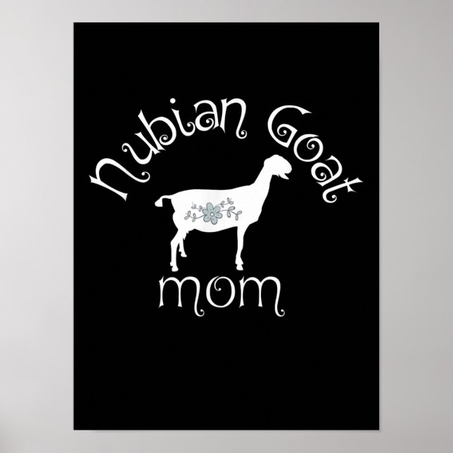 Affiche Cadeau maman chèvre Nubian (Devant)