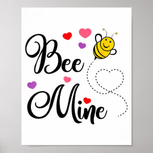 Affiche Cadeau mignon Abeille Mienne Chemise de la Saint-V